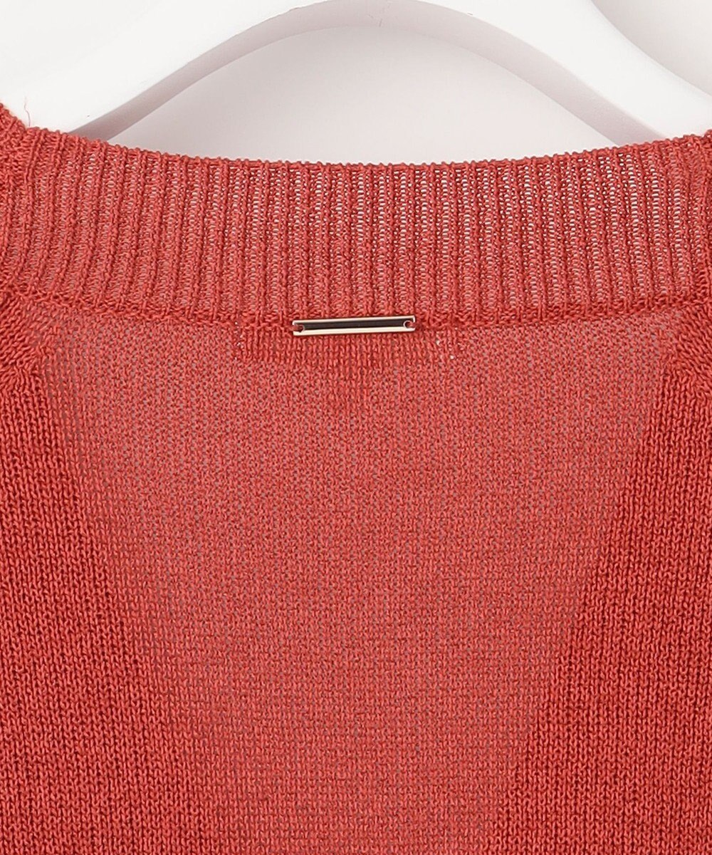 自由区 【洗える】ペーパーブレンドショート カーディガン 