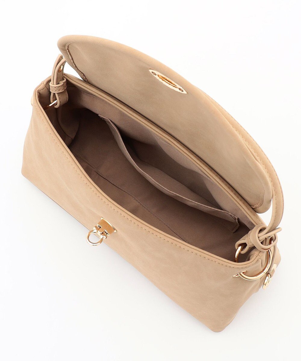 組曲 スエードライク トップハンドルバッグ 