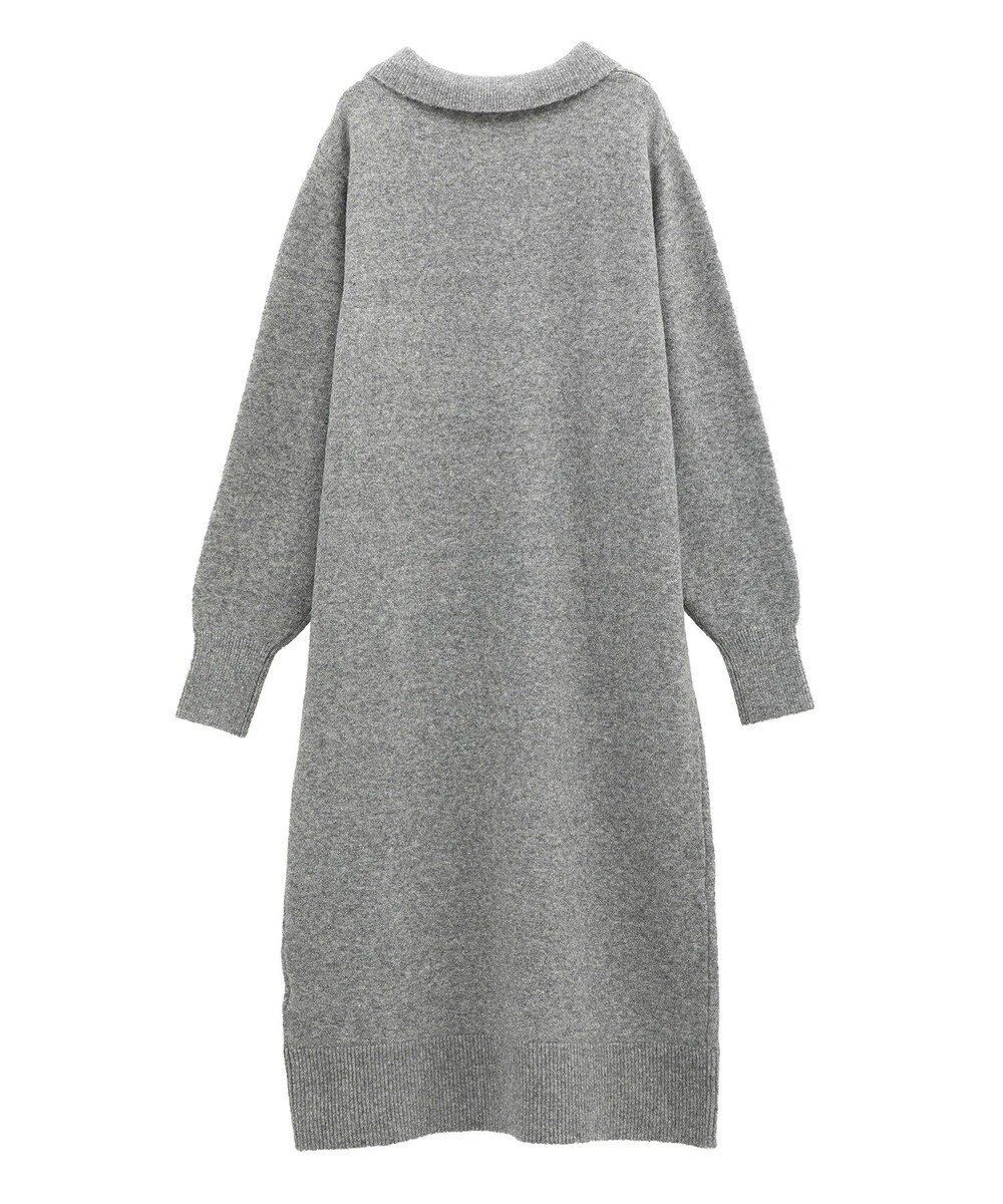 Green Parks 金釦ポロシャツニットワンピース 