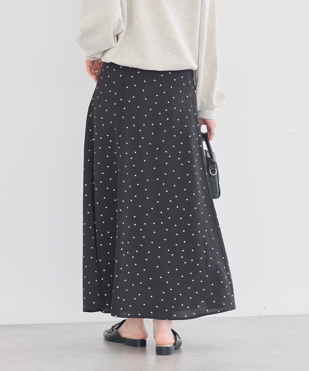 earth music&ecology サテンフレアスカート 