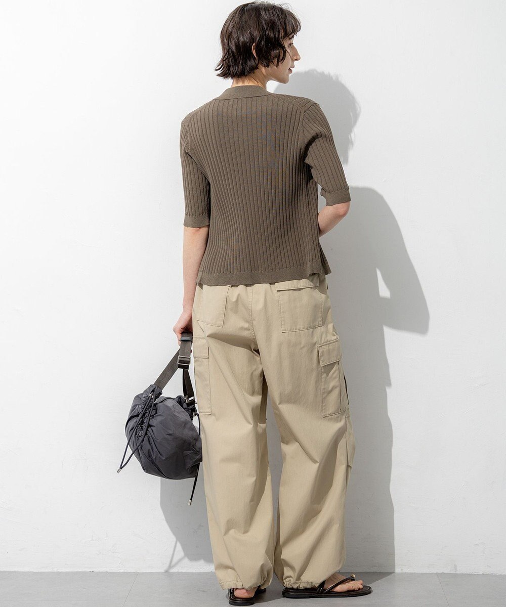 23区 L 【SLOW/一部店舗限定】ハイカウントギャバ パラシュート カーゴパンツ 