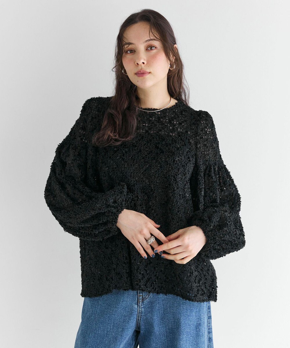 #Newans 【洗える】フィラッフィギャザースリーブブラウス 