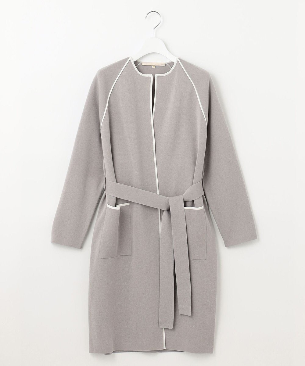 自由区 【XSサイズ～/洗える/セット着用可】ドライコットンハイゲージ ニットライトアウター 