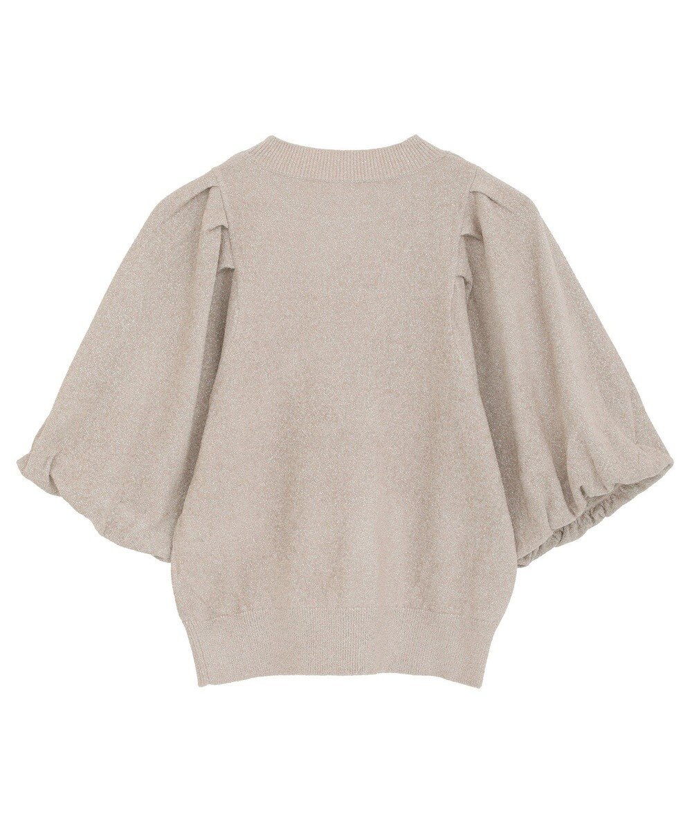 earth music&ecology ラメモールパフスリニットプルオーバー 