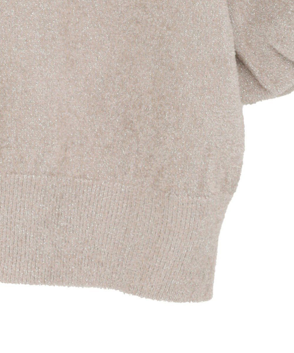 earth music&ecology ラメモールパフスリニットプルオーバー 