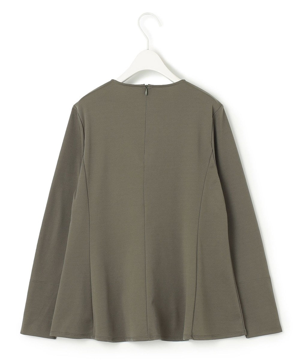 ICB 【洗える】リバーストレッチジャージー ペプラムカットソー 