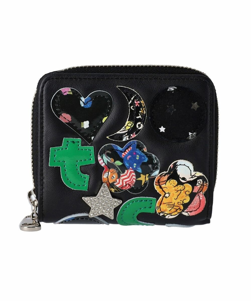 tsumori chisato CARRY tcパッチワーク ラウンドファスナー2つ折り財布 