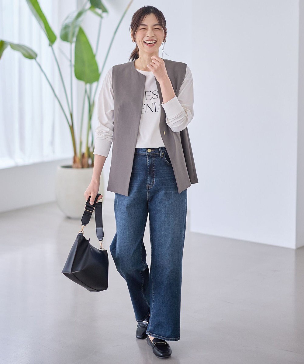 ANY L 【3SET】きちんと見え3点コーデセット（ブラウス＋ジレ＋パンツ） 