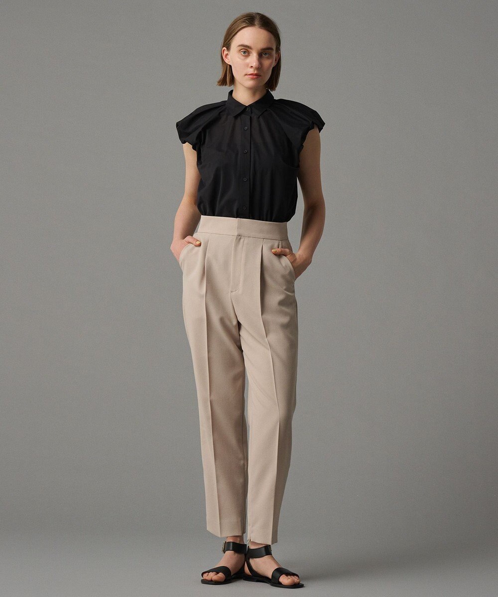 uncrave 【新色追加・洗濯機洗い可】シアー タックスリーブブラウス（uncrave STANDARD） 