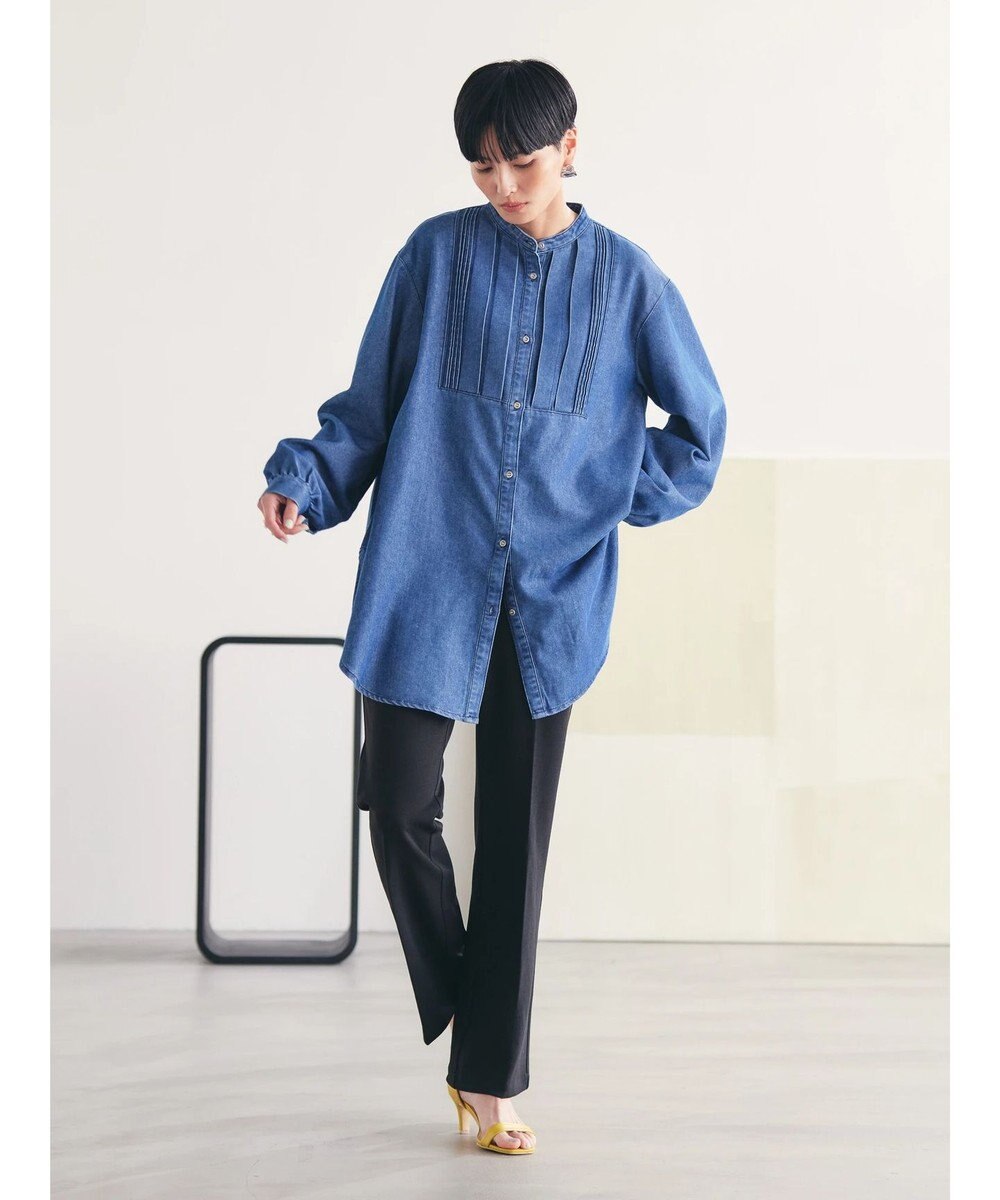 AMERICAN HOLIC デニムブザムバックボタンチュニック 