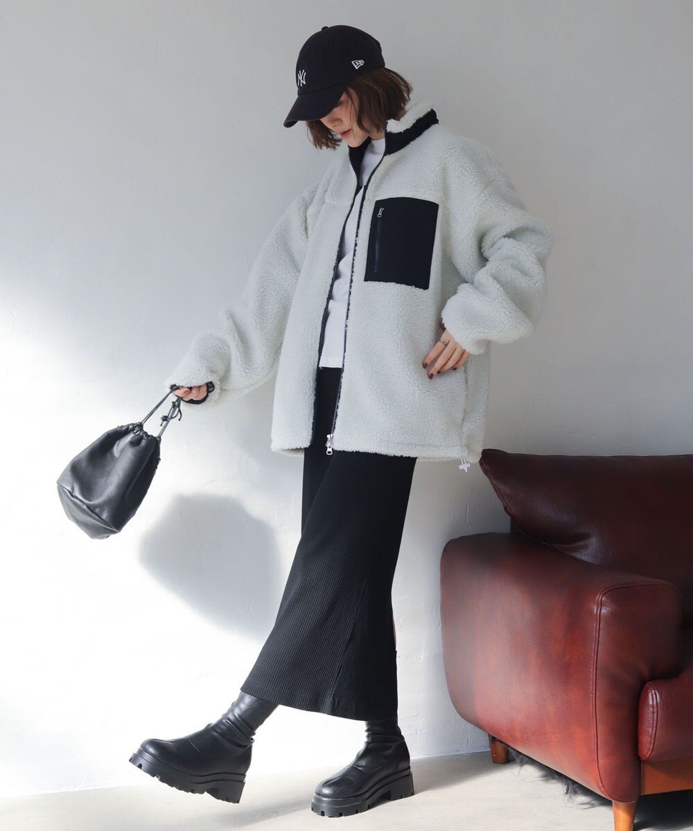 WEGO 【2025年秋冬新作アイテム/ユニセックス着用ITEM/SMLサイズ展開】ボアブルゾン 