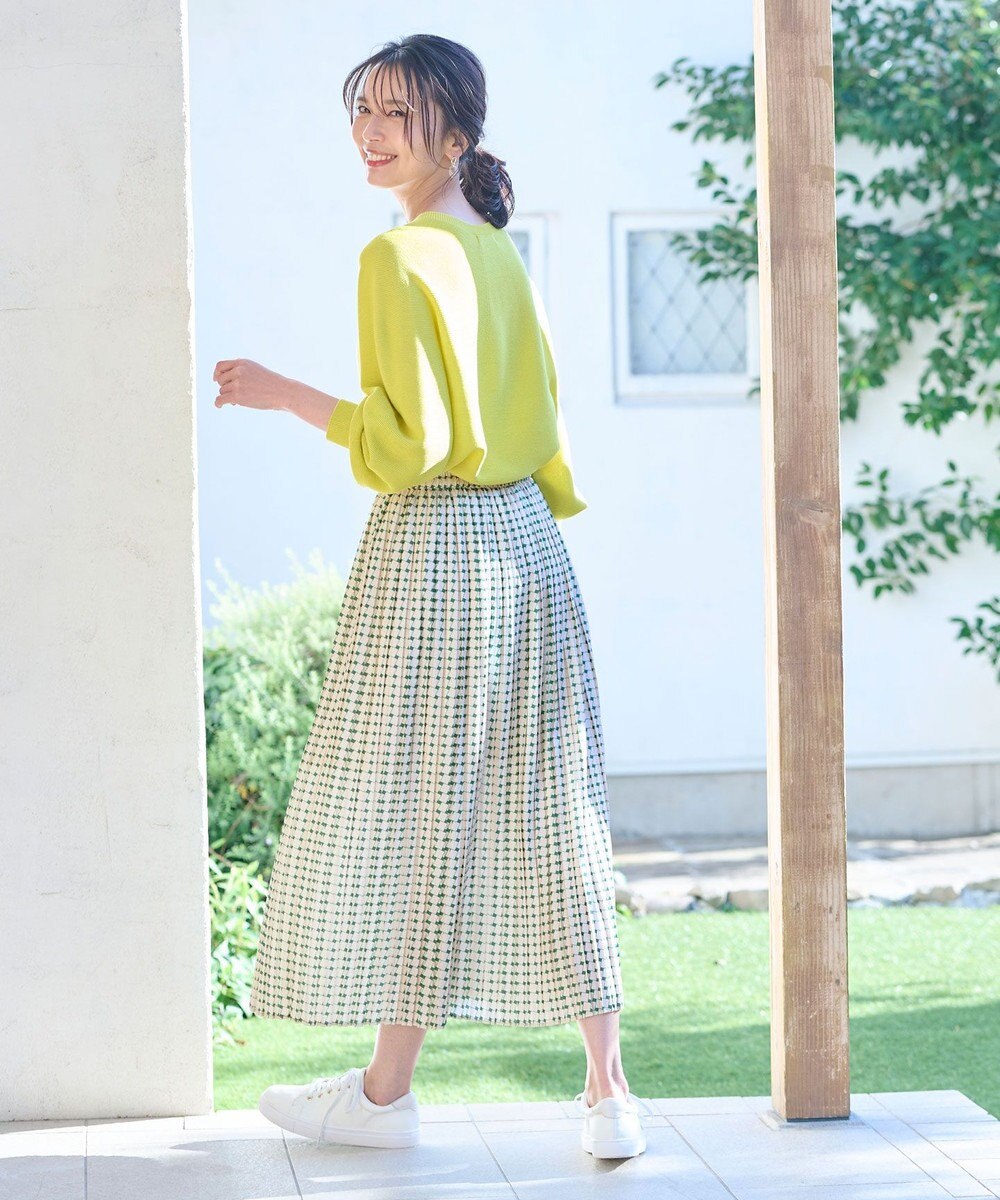 ANY スクエアプリントスカート 