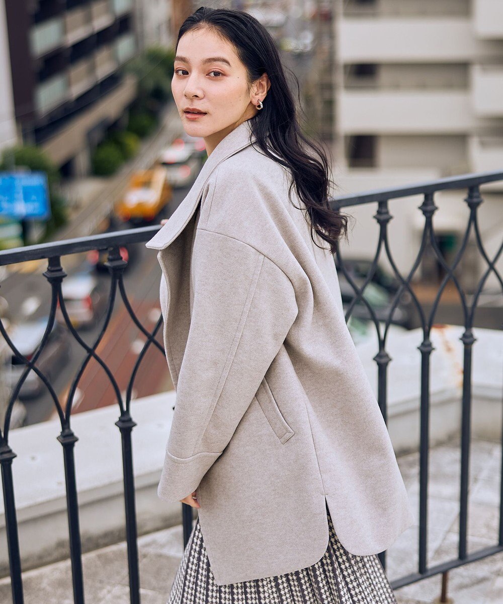 ANY L スタンドコクーンコート 