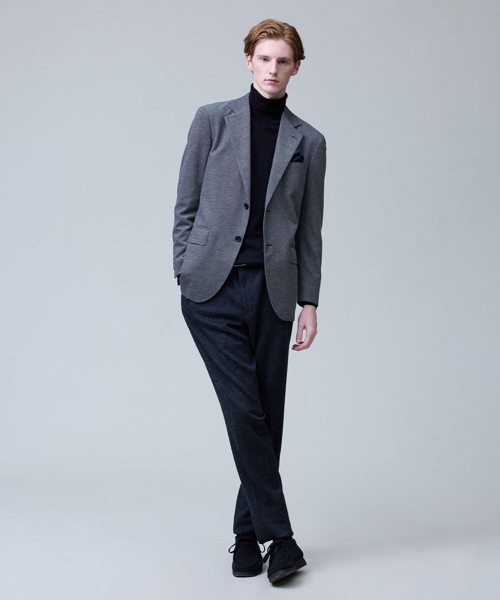 J.PRESS MEN 品よく暖かで首元からスマートに【ストレッチ / イージーケア】【FLEX YARN】タートルネック ニット 