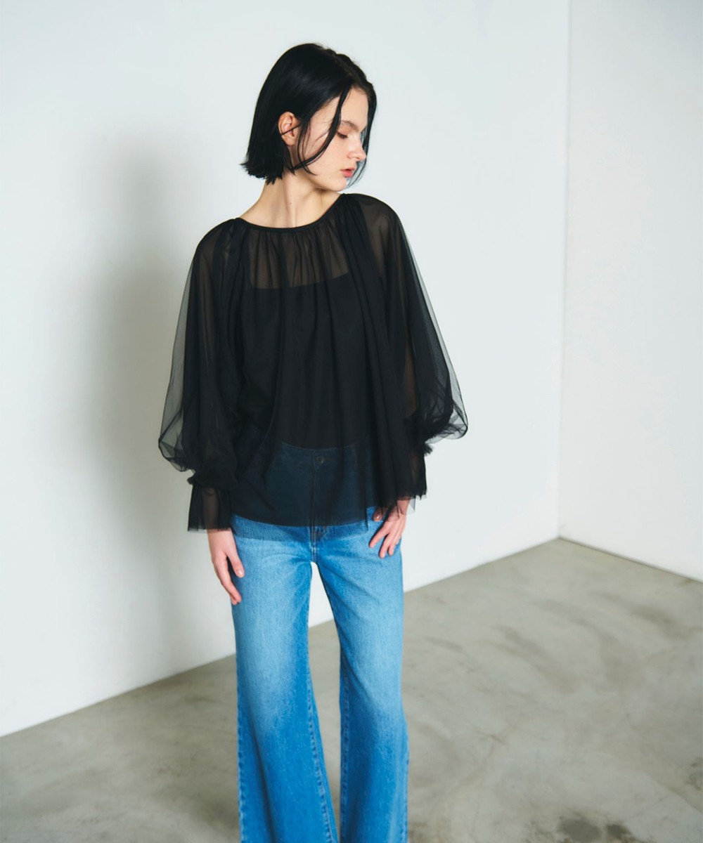 GRACE CONTINENTAL チュール2WAYトップ 