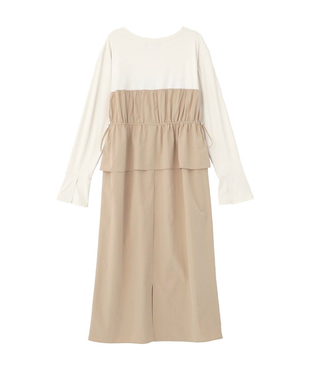 Green Parks ペプラムドッキングワンピース 