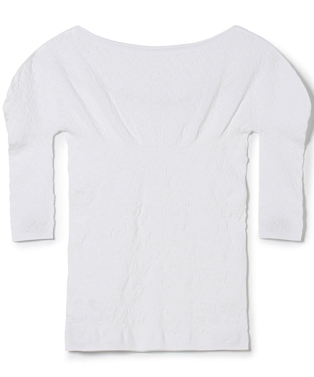 Chacott キシリトールボートネックニットトップ 