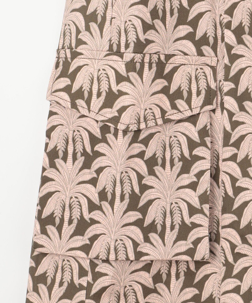 GRACE CONTINENTAL パームモチーフカーゴスカート 
