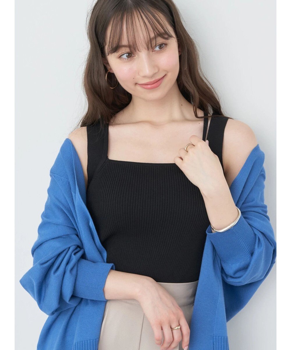 earth music&ecology レイヤードニットタンクトップ 