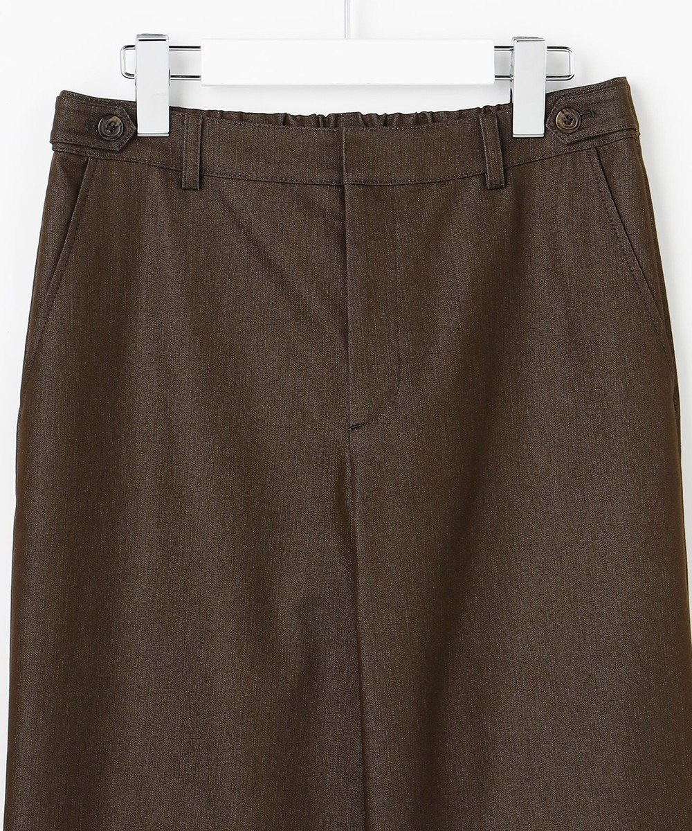 J.PRESS LADIES S TCシャンブレーサテンST ストレート パンツ 