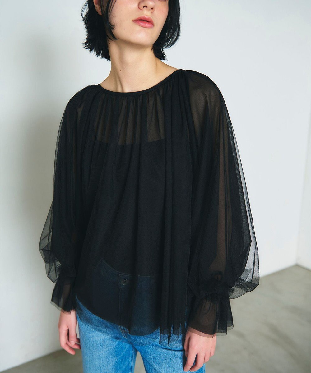 GRACE CONTINENTAL チュール2WAYトップ 