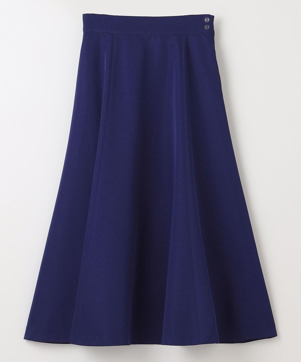 ANY SIS 【洗える】ロングタフタフレア スカート 
