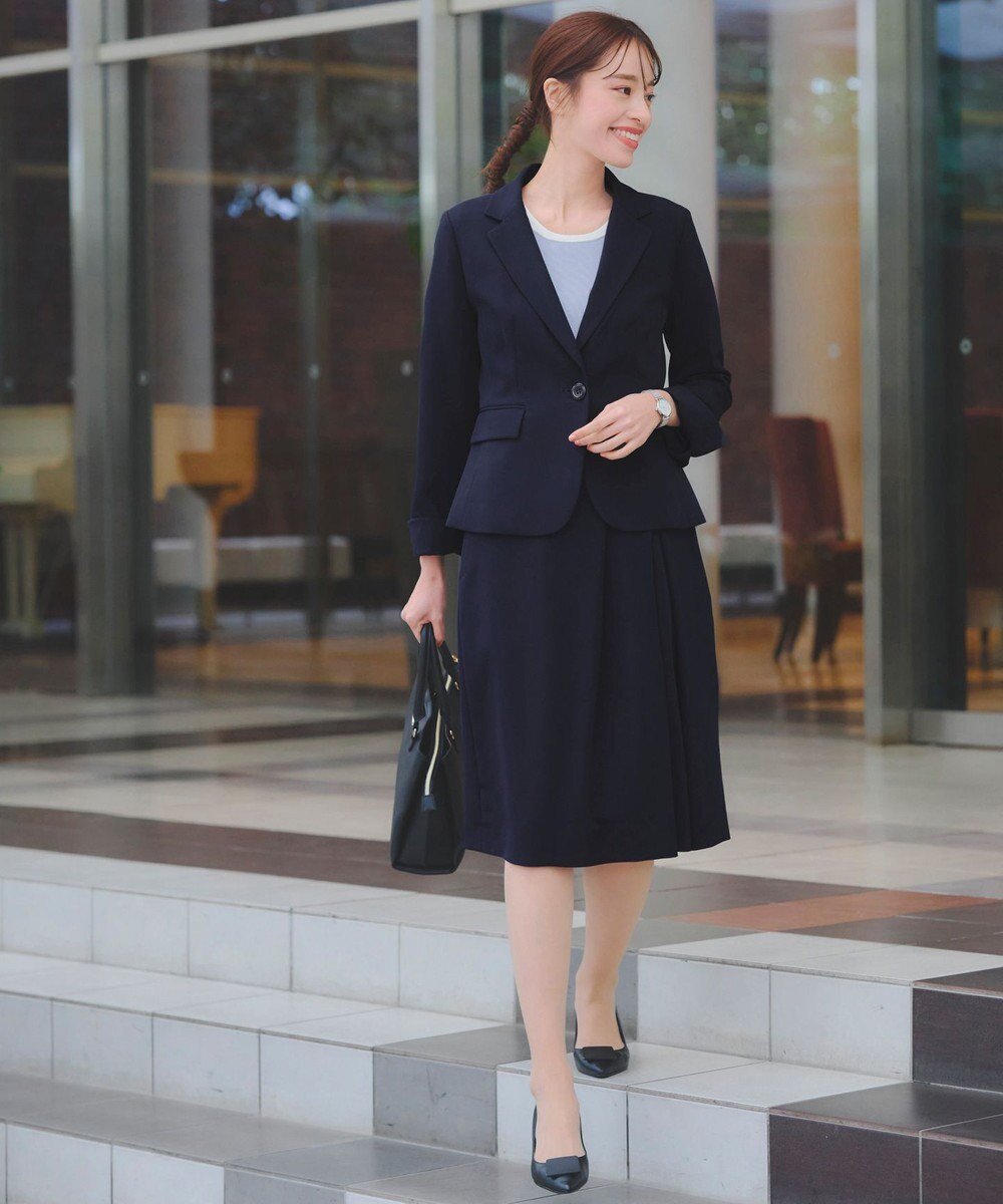 Tiaclasse 【洗える】リボン袖配色ニットトップス 