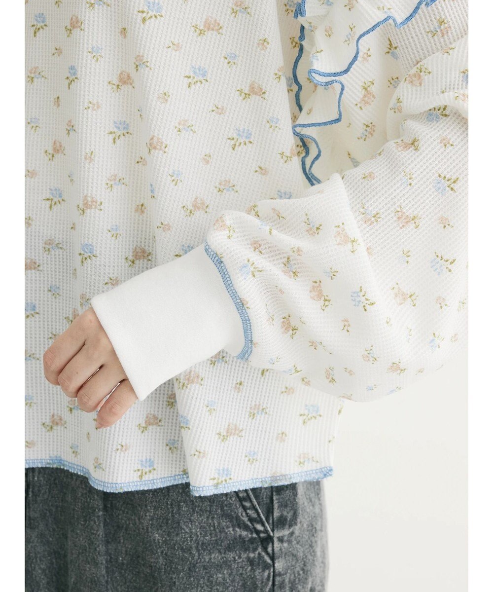 Green Parks ・Ｄｏｕｂｌｅ　Ｆｌａｇｓ　フラワーｐｔワッフルロンＴＥＥ 