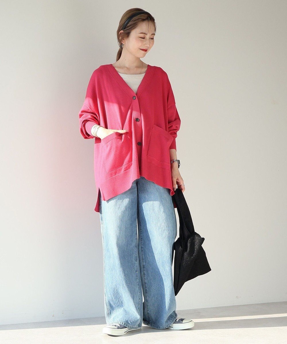 AMERICAN HOLIC バイパチＶネックワイドニットカーディガン 