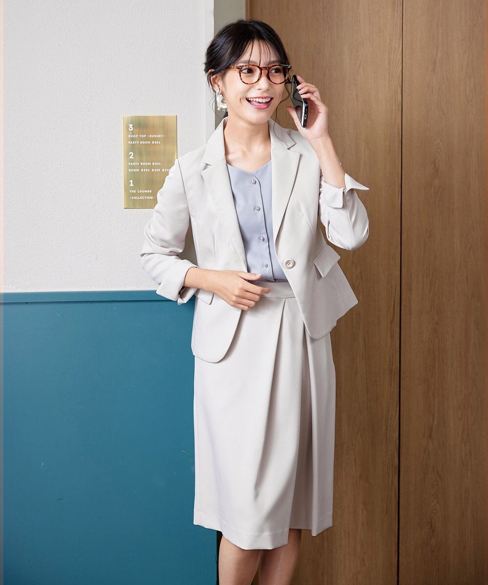 Tiaclasse 【洗える】ハートネックフレア袖ブラウス 