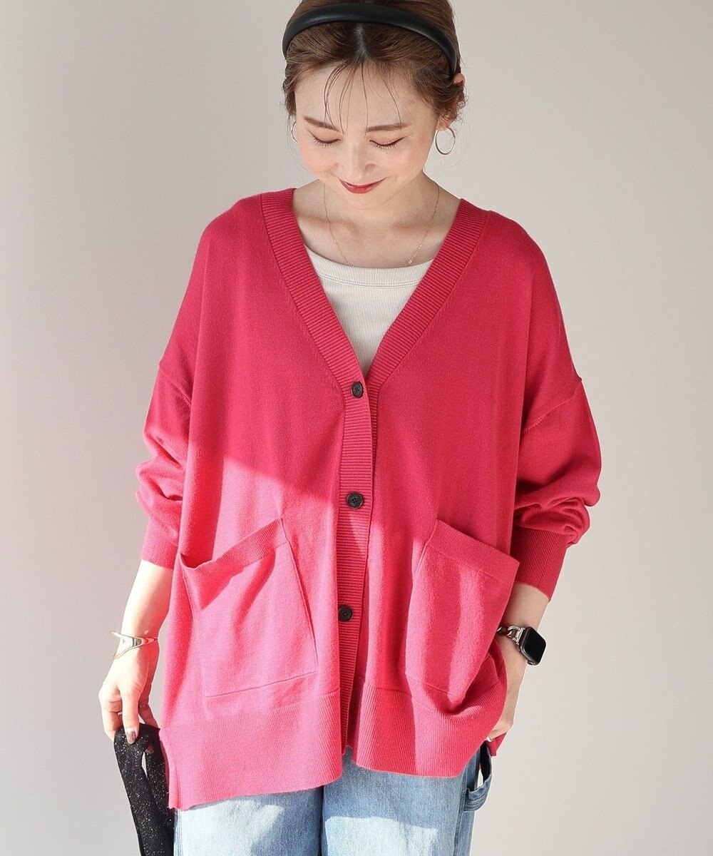 AMERICAN HOLIC バイパチＶネックワイドニットカーディガン 