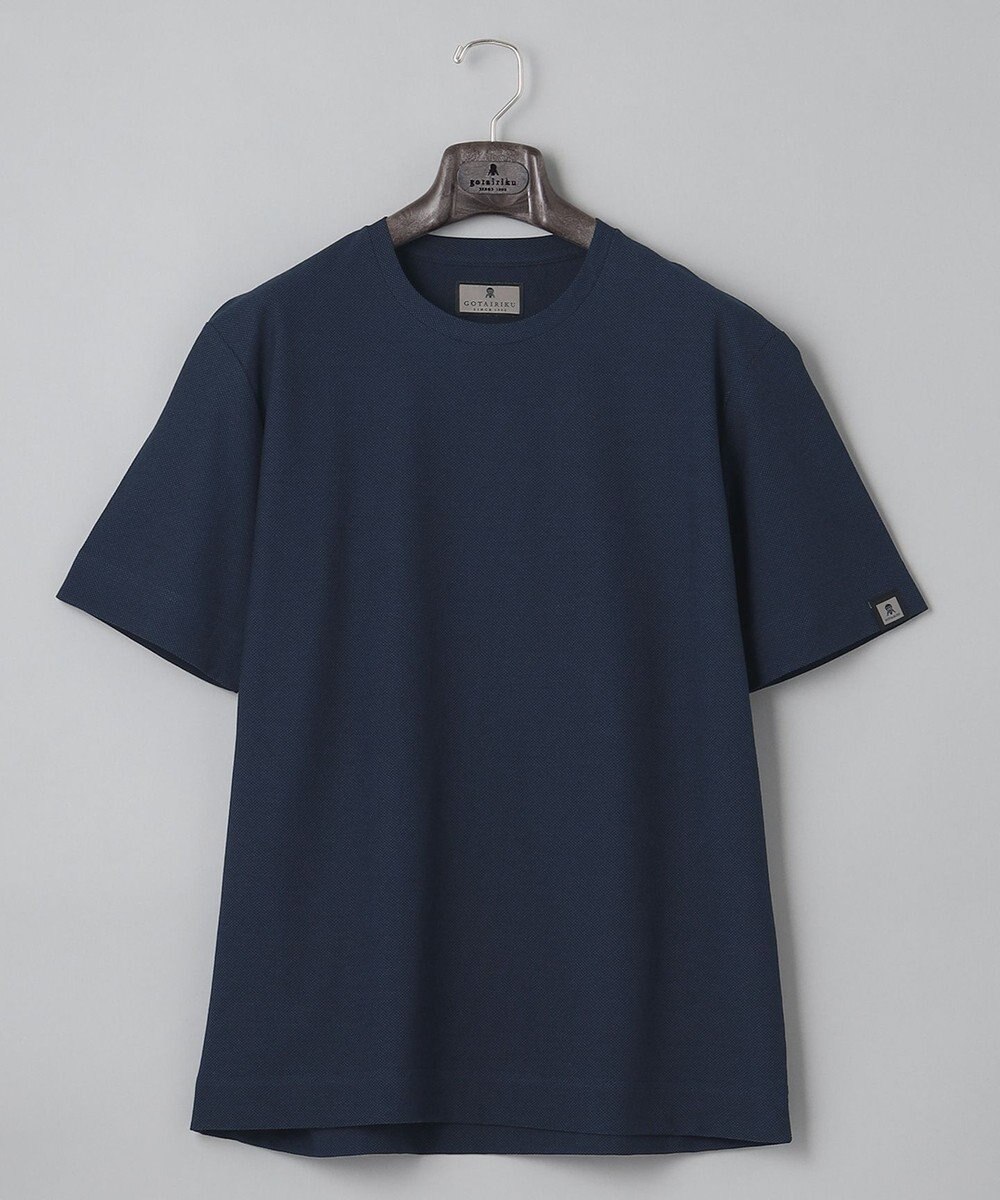 GOTAIRIKU 仕事で着られるTシャツ【サラサラ/よれにくい/透けにくい】キレイめ 鹿の子 ビズTシャツ 