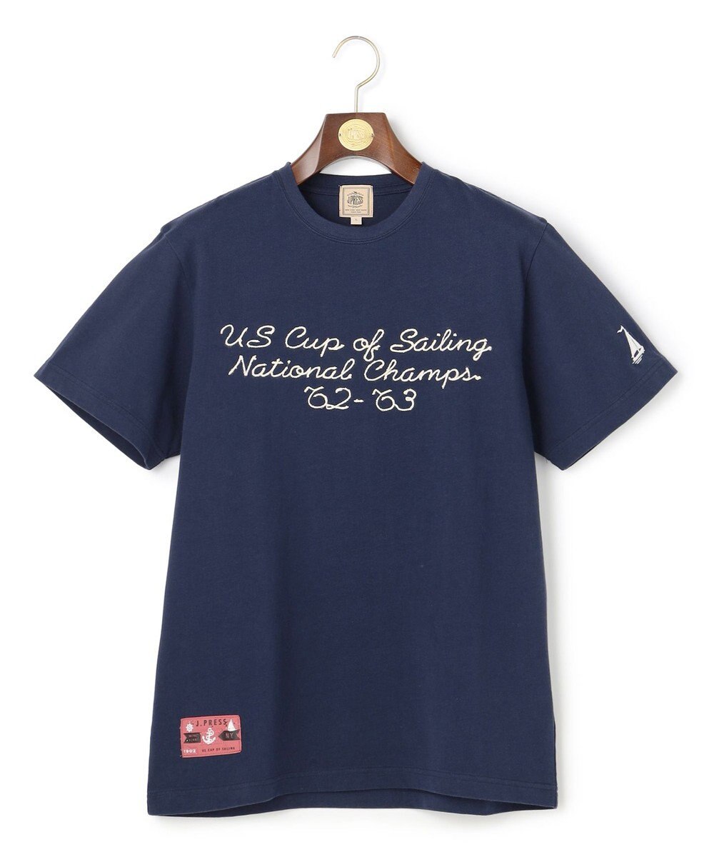 J.PRESS MEN 【NYUZELESS】エンブロイダリー モチーフTシャツ 