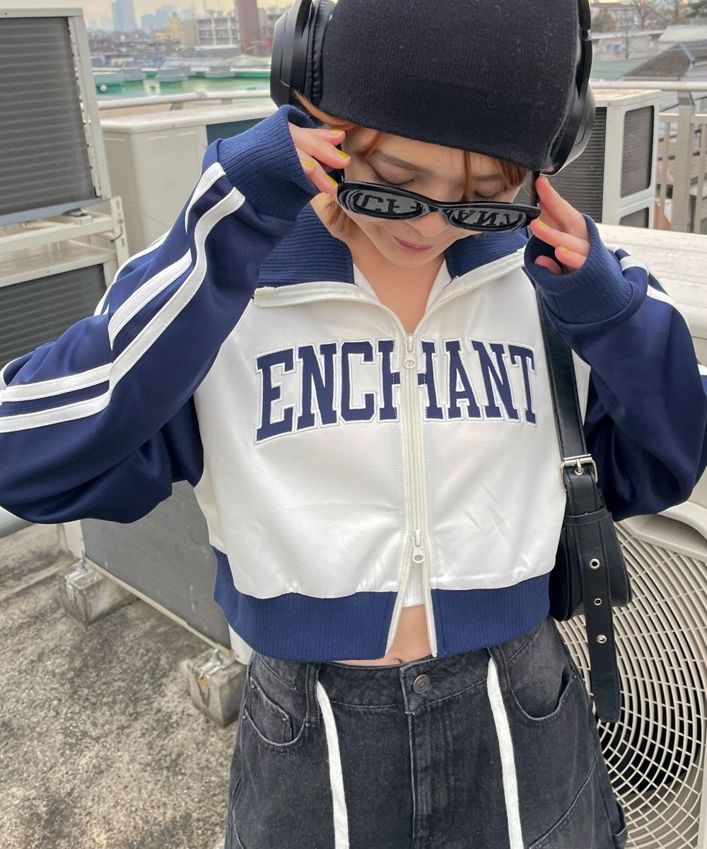 WEGO グラフィックショートトラックジャケット 