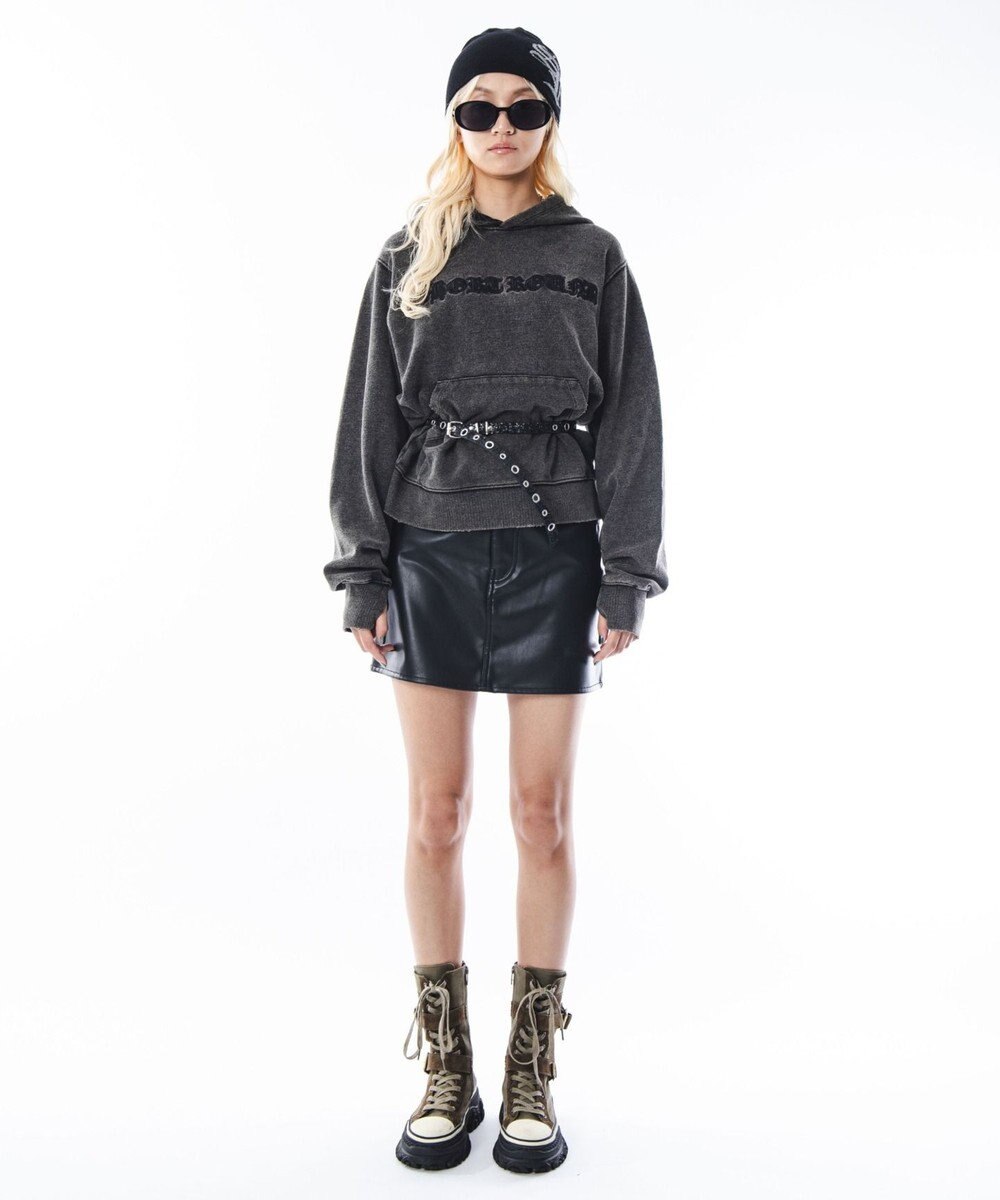 WEGO 【ユニセックス着用ITEM】コンパクトフィットロゴプルパーカー 