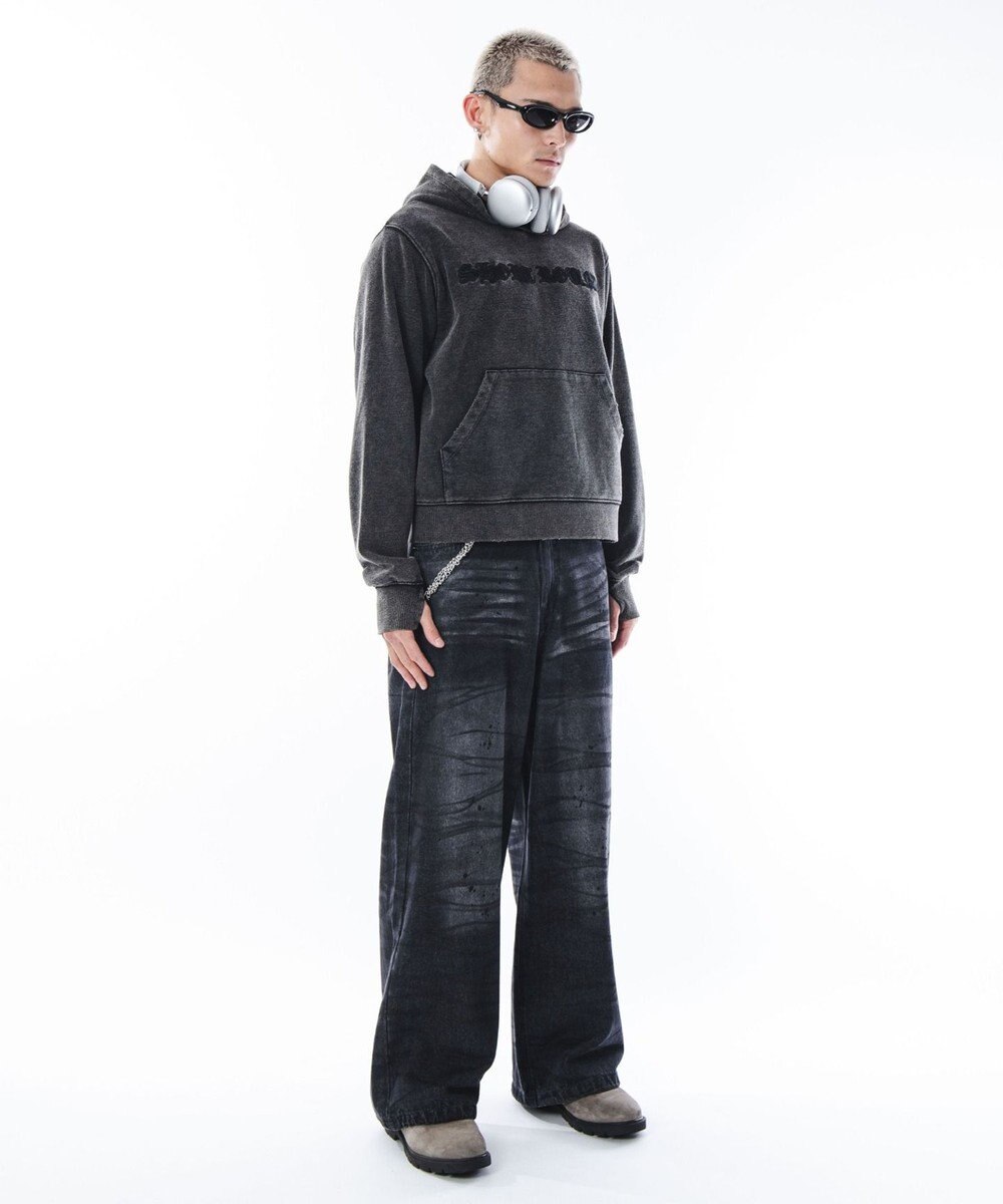 WEGO 【ユニセックス着用ITEM】コンパクトフィットロゴプルパーカー 