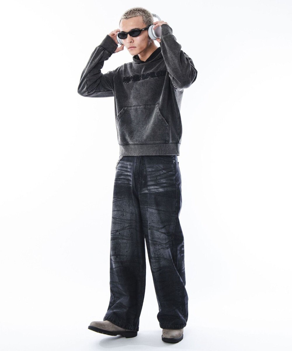 WEGO 【ユニセックス着用ITEM】コンパクトフィットロゴプルパーカー 