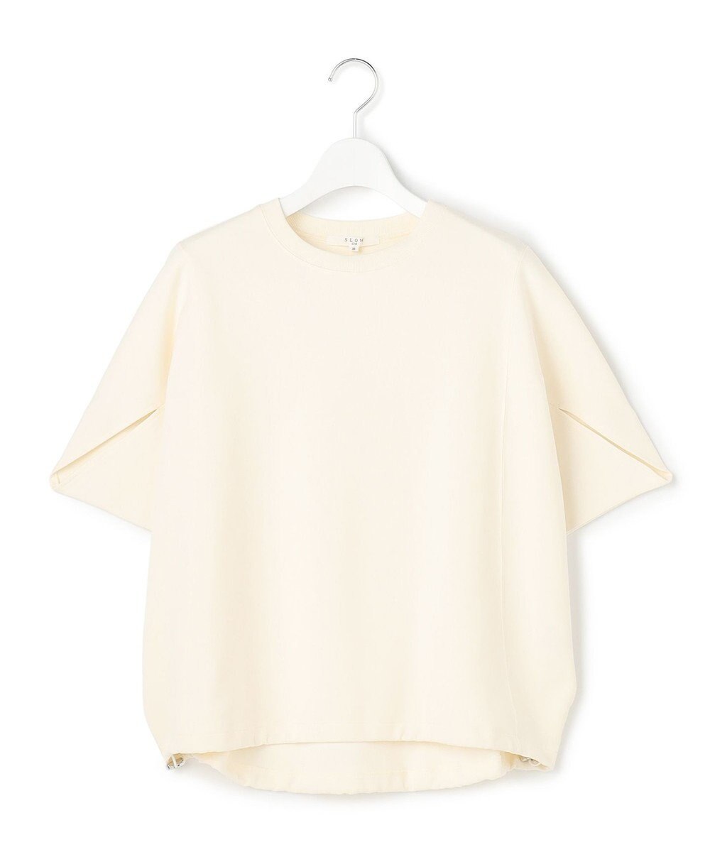 23区 【SLOW/一部店舗限定】ライトダンボール ドロストデザイン カットソー 