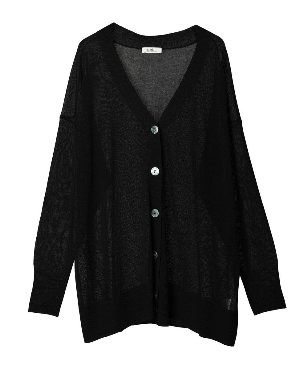 earth music&ecology シアーＢＩＧカーディガン 