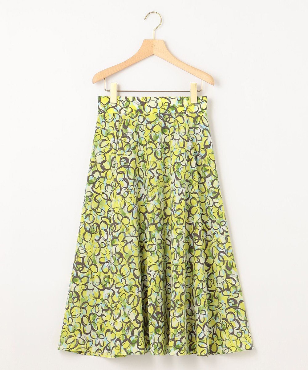 組曲 プランタンプリント フレアスカート 