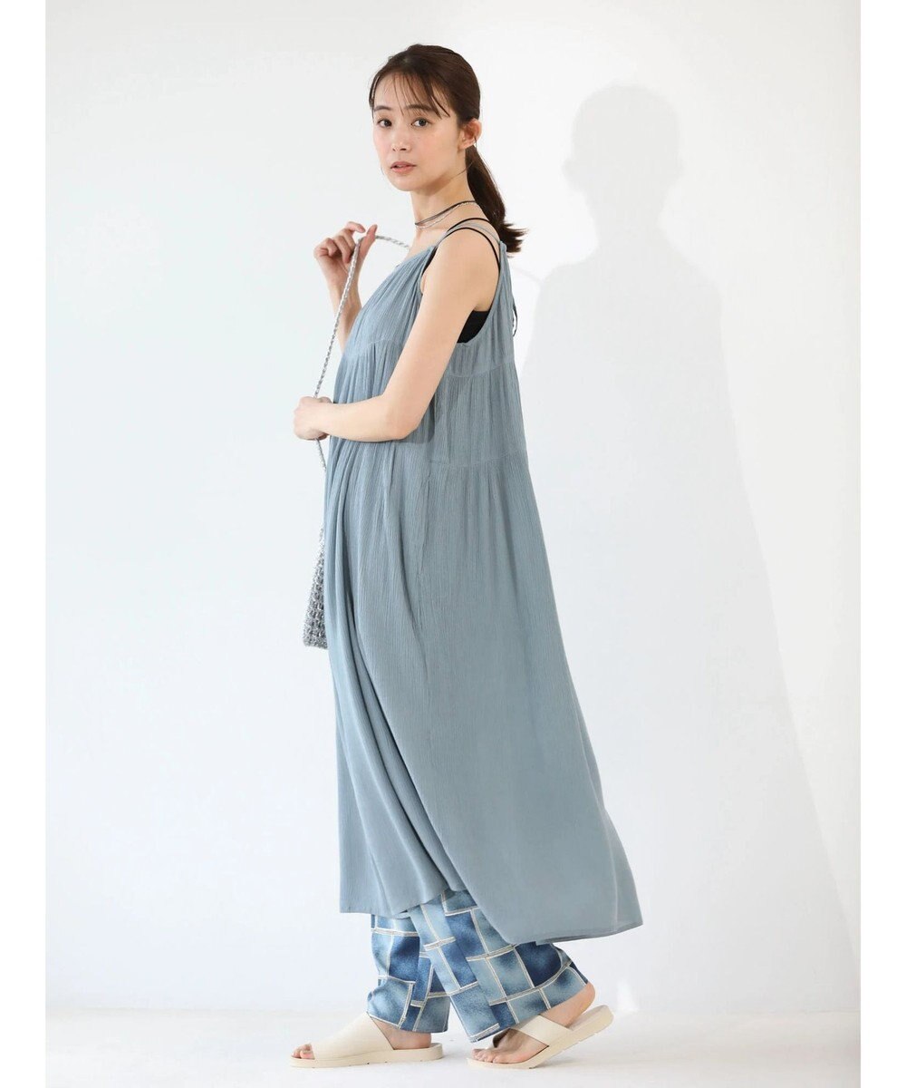 Green Parks 楊柳クレープボリュームキャミワンピース 