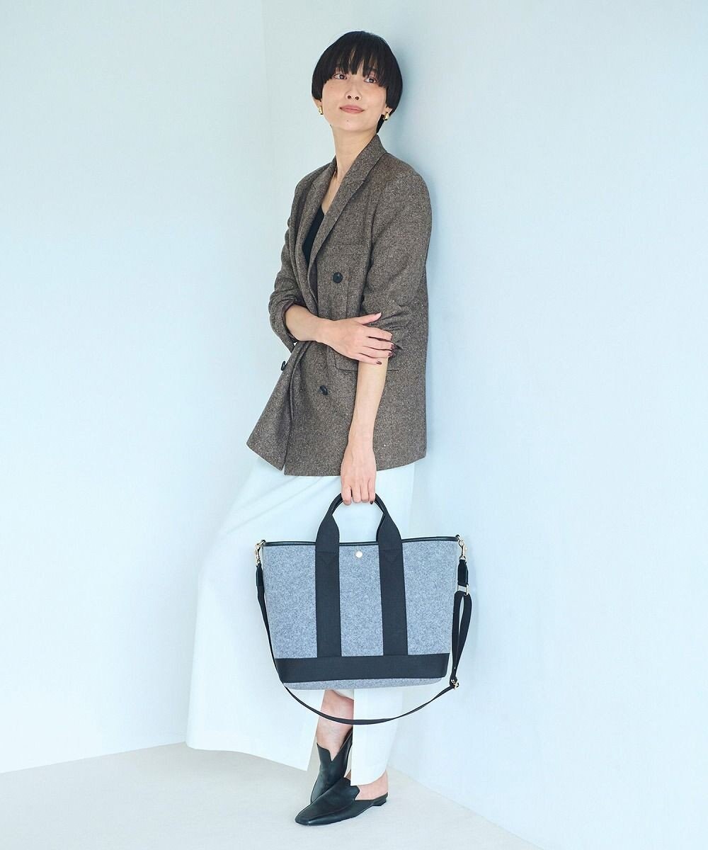 TOPKAPI 【Breath TOPKAPI】イタリアンフェルト ショルダー付 A4 トートバッグ L 