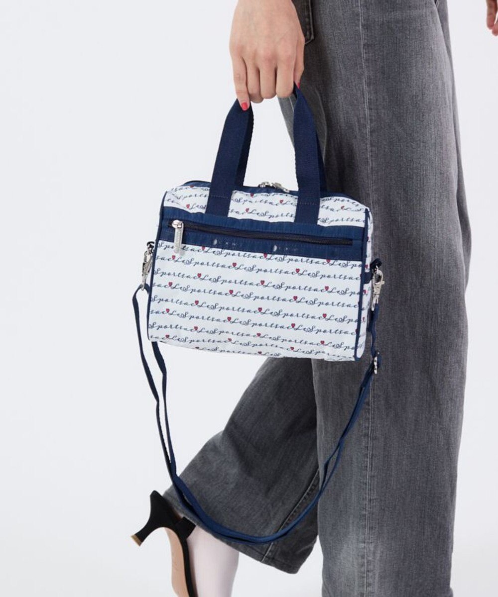 LeSportsac EVERYDAY SM SATCHEL/マリンロゴボーダー 