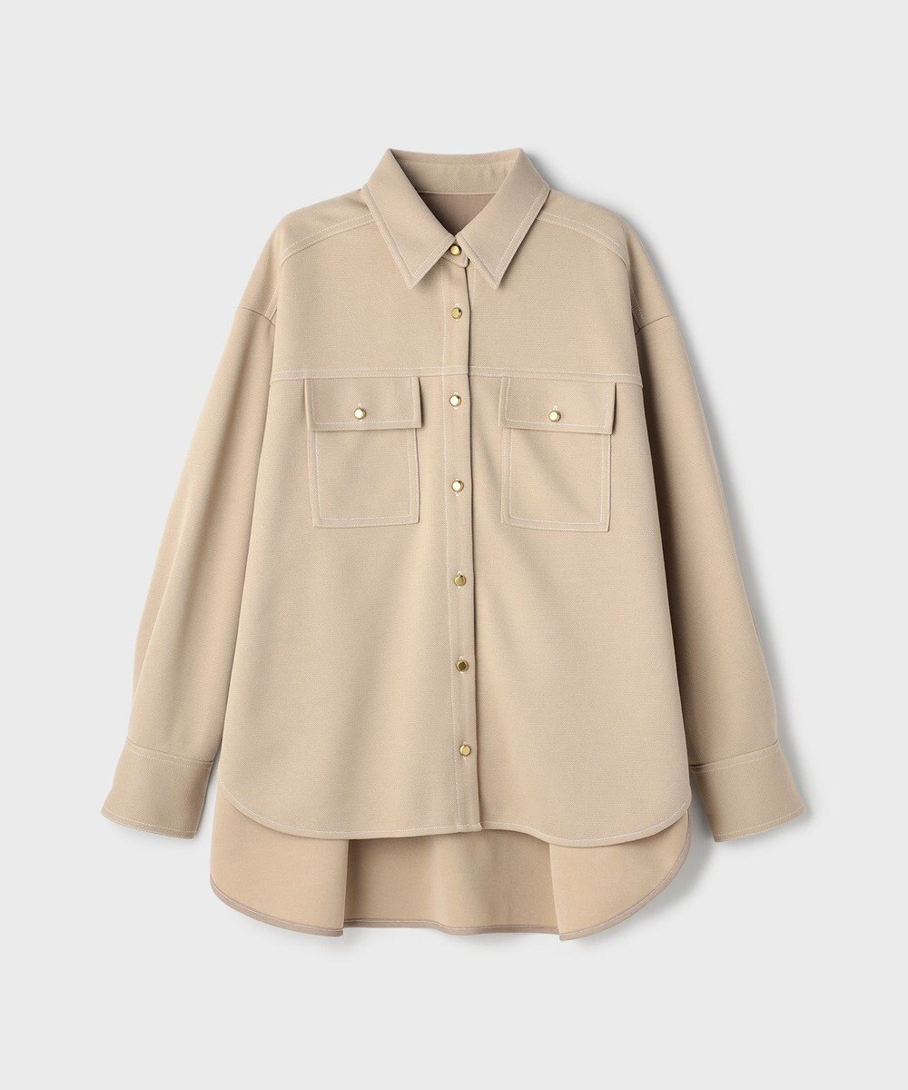 GRACE CONTINENTAL ジャージビッグシャツ 