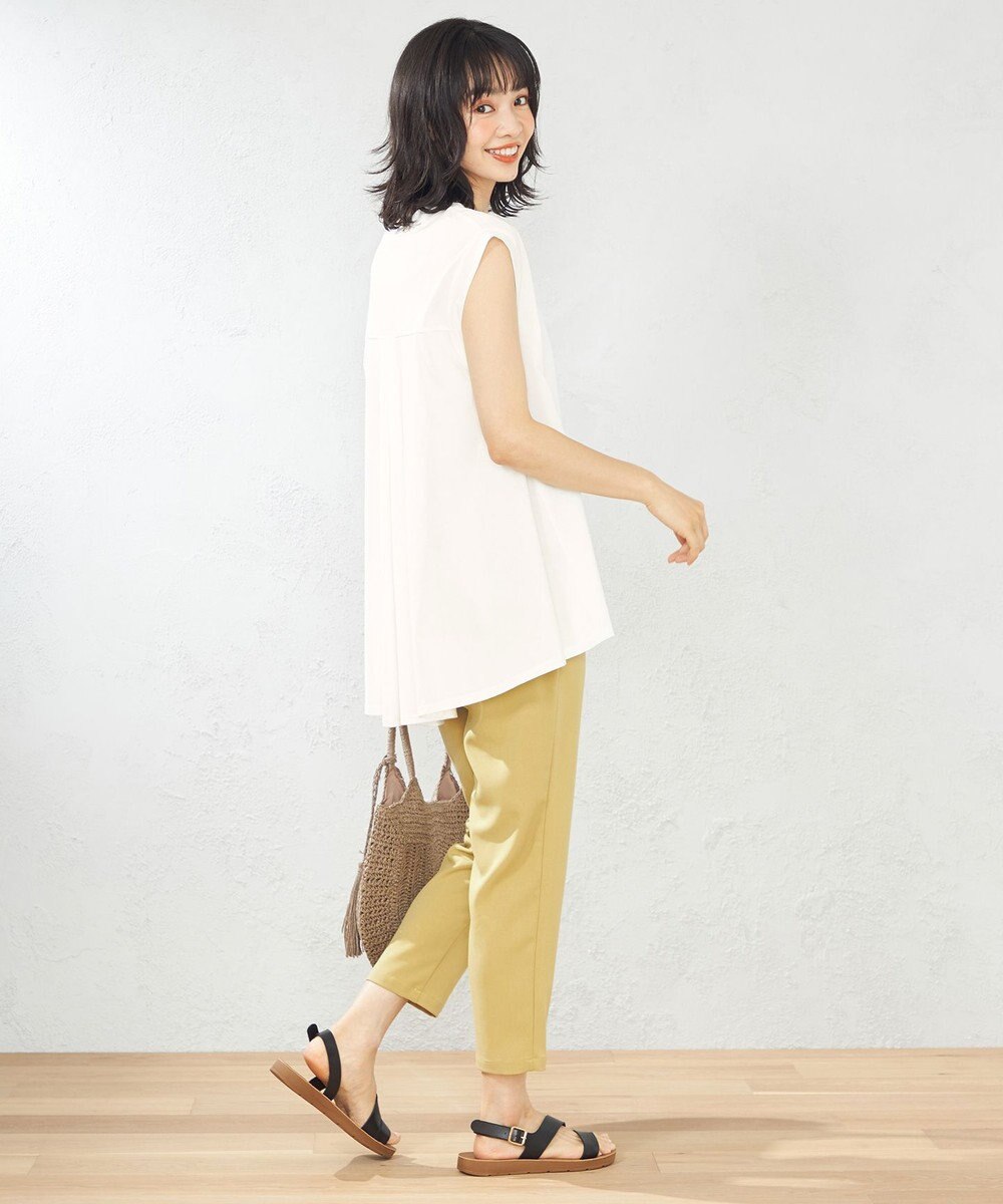 ANY 【接触冷感・UVケア】イージーケア美脚 パンツ 