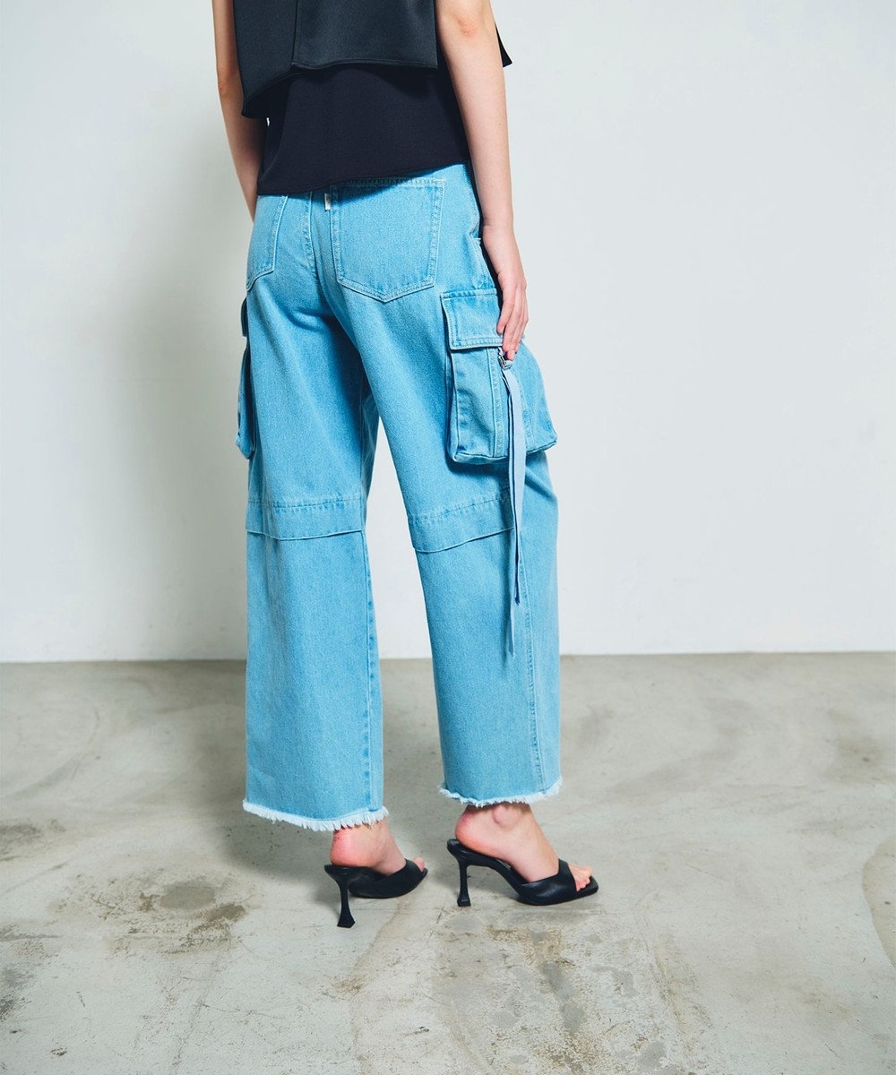 GRACE CONTINENTAL コクーンデニムカーゴパンツ 