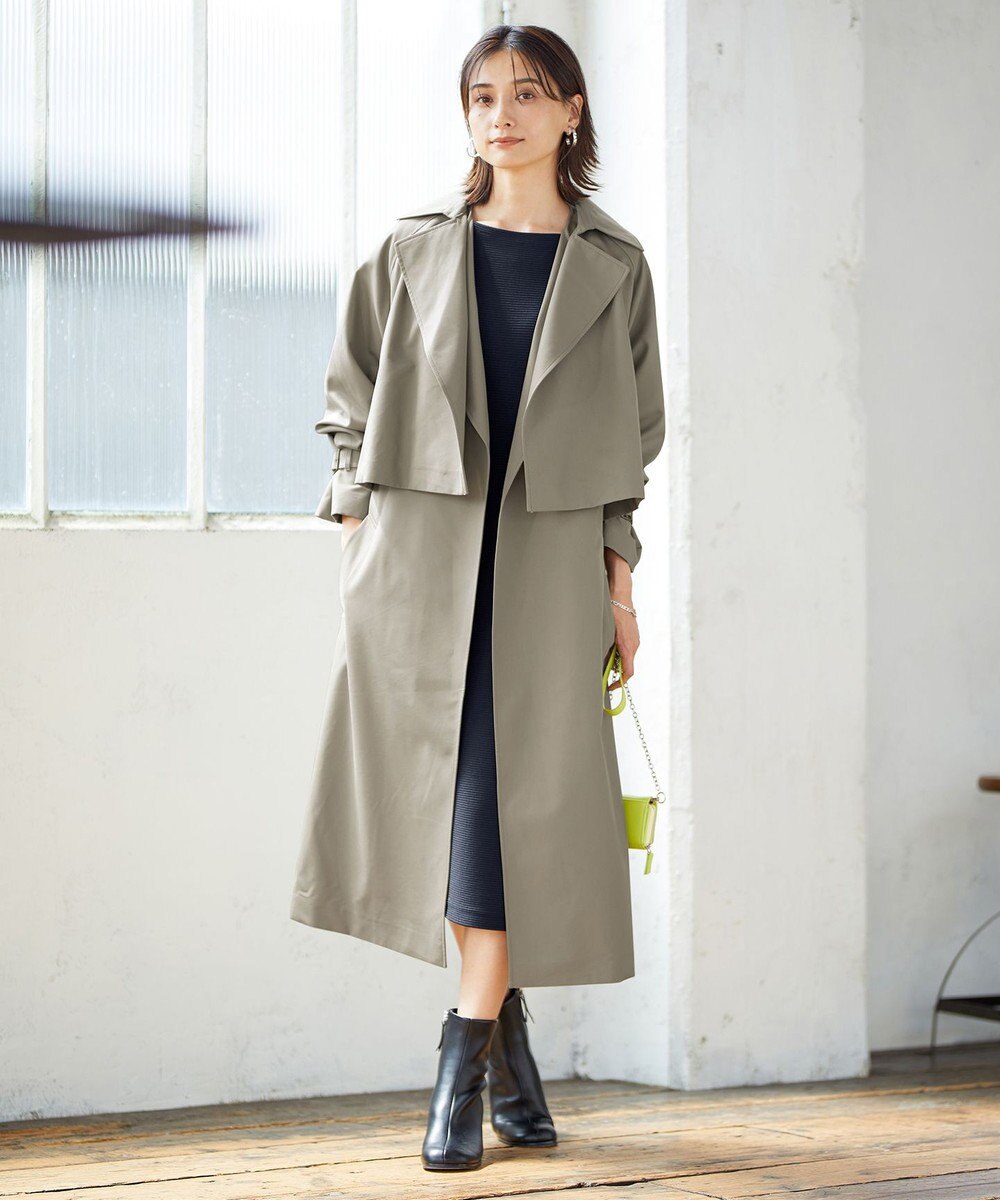 ICB L T/Cシャンブレーツイル 3WAYコート 