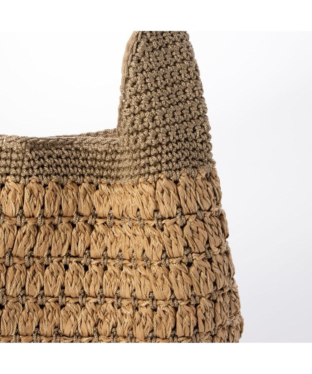 UNBILLION カシュカシュ cachecache / コンビ編みワンハンドルトート 