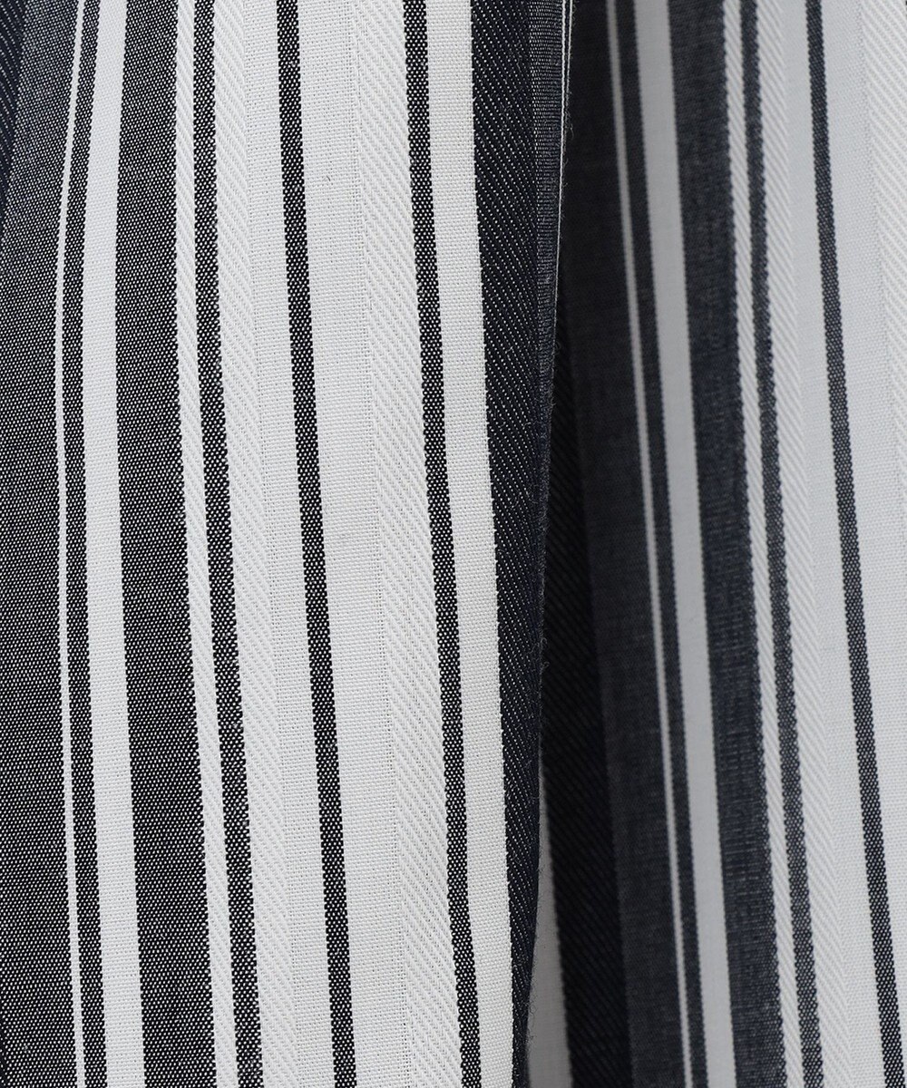 自由区 【洗える/セットアイテム】ウールブレンドベスト×ストライプワンピ 