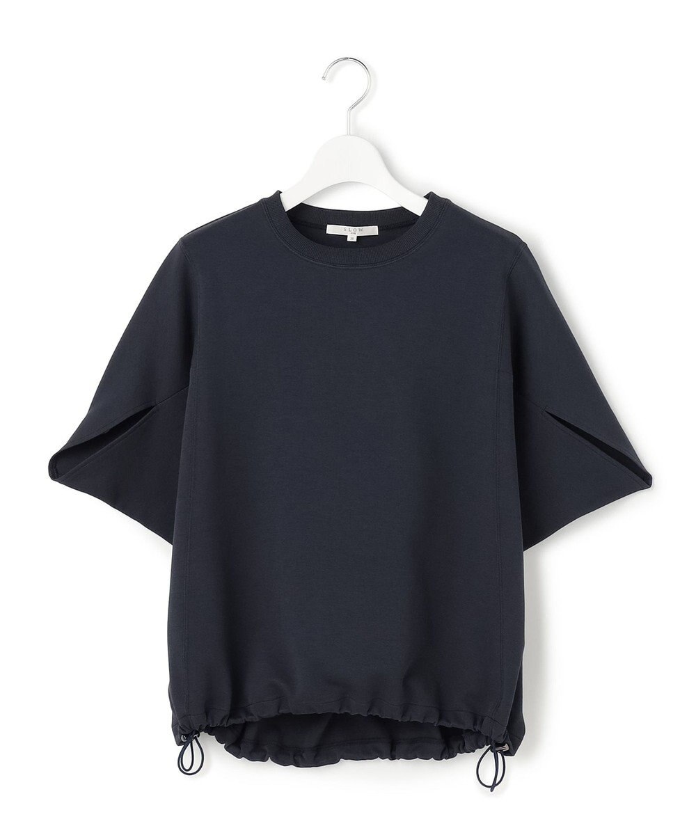 23区 【SLOW/一部店舗限定】ライトダンボール ドロストデザイン カットソー 